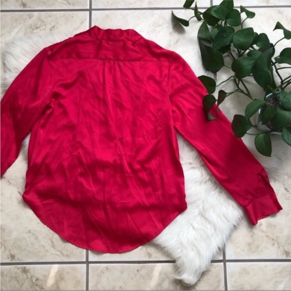 Apt. 9 Satin Faux Wrap Blouse - Picture 6 of 7